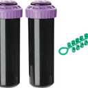 K Rain ProPlus 3/4" Reclaimed Water (RCW) Gear Drive Rotor Sprinkler 4 1/2" Pop-Up | 22' - 50' Spray Distance, 40 - 360 Arc Spray Pattern with Full-Circle | Includes Install Kit (2 Pack)