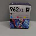 AMAZINK Ink Cartridge for HP 962 XL Ink. Works with HP OfficeJet Pro 9015 9025 9010 9018 9020 9022 Printers. 4 Pack Black, Cyan, Magenta, Yellow. HP962