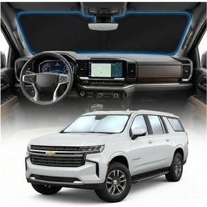 for Chevy Suburban Sun Shade Windshield Cover - Custom Fit Suburban Accessories 2021-2024 2025 Sunshade Foldable UV Protection & Heat Shield Sun Visor Accessories