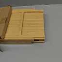 Bathtub Caddy Tray for Tub,Foldable Bath Table Trays,Bamboo Shelf with Book and Wine Glass Holder,Bathroom Accessories Suitable for Luxury Spa or Reading,Natural