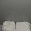 Lush Decor Nova Ruffle Window Curtain Panel Pair, 42"W x 84"L, Pale Yellow/Ivory