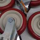 Caster Wheels with Brake 2200lbs,Heavy Duty Casters Set of 4 for Cart, Trolleys, Furniture and Workbench (JL-HS5inch)