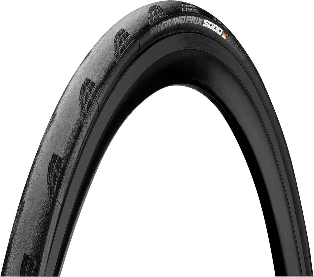 Continental Grand Prix 5000 - Road Bike Tire | The Best Allrounder in the Field - BlackChili, Vectran Breaker, LazerGrip, Active Comfort Technology (700 X 32c)