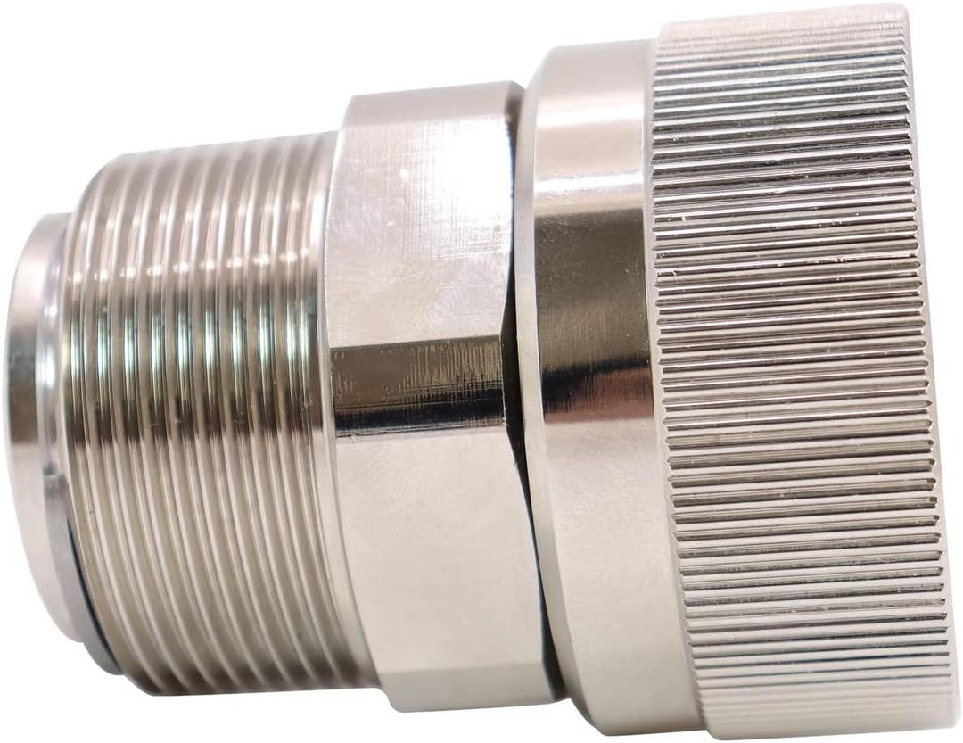 1" NPT Female to 1" NPT Male Fuel Hose Swivel 360 Rotating Connector Bell Reducer Bushing Adapter Heavy Brass Nipples Pipe Fittings Fuel Nozzle Coupling for Diesel Gasoline Kerosene