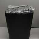 TIPGO Bathroom Trash Can with Lid, 4 Gallon / 15 Liter Small Garbage Can, Press Top Bin, Plastic Wastebasket with Pop-Up Lid for Bedroom, Living Room, Office (Black)