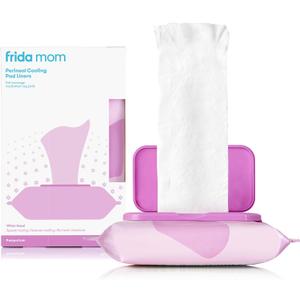 Frida Mom Witch Hazel Perineal Cooling Pad Liners for Postpartum Care, Hospital Bag Essentials for Pain Relief After Birth, Full-Length Medicated Cooling Pad Liners (24ct)