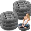 Jerify 6 Pcs Dark Grey Large Floor Pillow Cushion, Round 22 x 22
Round Square Flexible Seating Floor Meditation Pillow for Classroom Adult Picnic Party Learning Daycare School Reading Corner