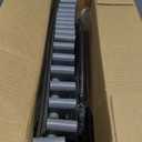 JIUYOTREE Portable Bookshelf, 9 Cube Closet Storage Organizer Bookcase,Clothes Storage for Living Room,Study Room,Bedroom, Grey