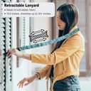 Lanyardio Stretchy Scrunchie Lanyard for ID Badges Keys, Cute Teacher Lanyard for Women with 2 Card Holders 19.6 Inch (Blackish Green)