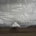 WYT Woven Plastic Storage Baskets, 6 Pack White Weave Bins Organizer, 10.1" x 7.55" x 4.1"