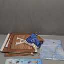 Party SpotBear Baby Shower Decorations Boy,80 pcs Balloons,4 Wood Grain Blocks with Letter,"We can bearly wait" Backdrop,Banner,Tablecloth,Balloon Pump, Blue Brown Bear Theme