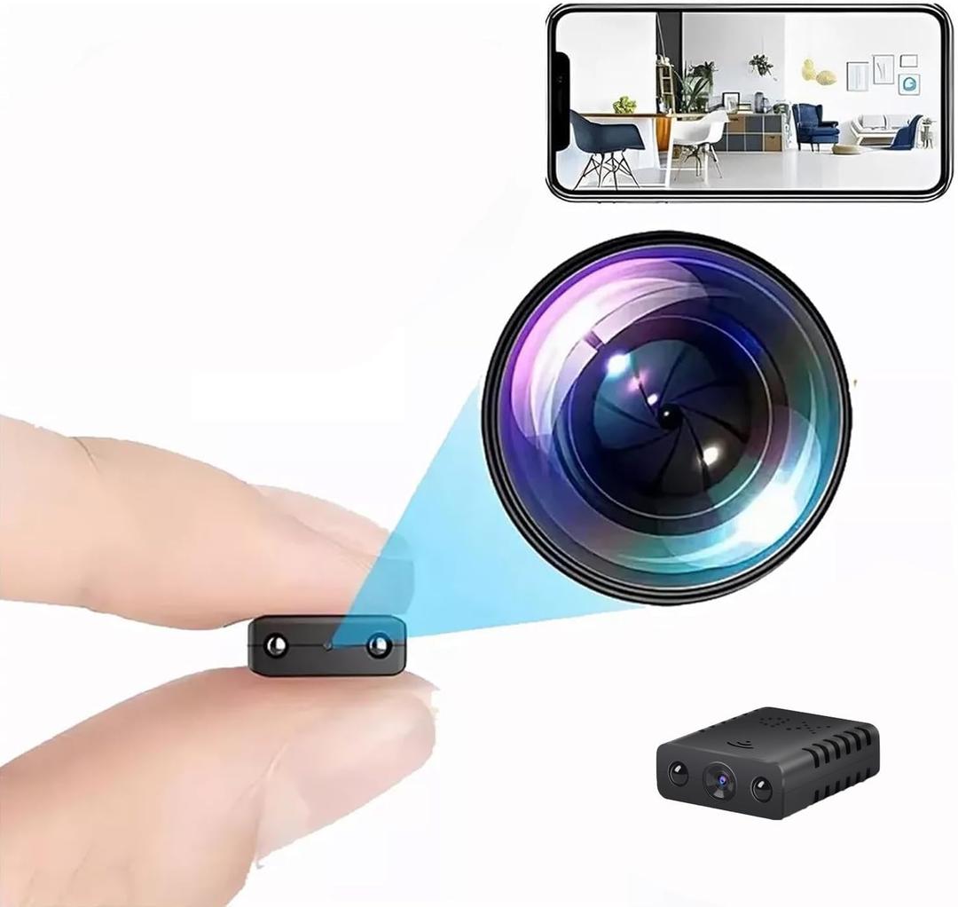 Mini WiFi Camera Security Camera HD 1080P Nanny Cam with Night VisionRemote Viewing for Security with iOS,Android Phone