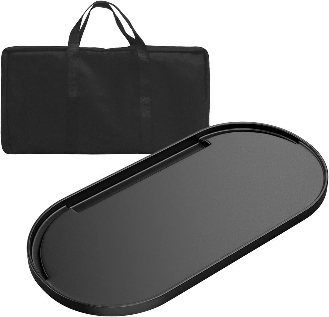 Cast Iron Cooking Griddle-Accessories for Coleman RoadTrip Swaptop Grill,Full Size Grill Griddle with Carry Bag for Outdoor BBQ and Camping,Nonstick