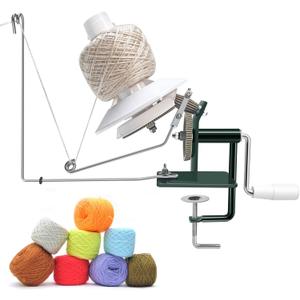 Yarn Winder, Yarn Ball Winder, Large 15 oz and Easy-to-Install Yarn Cake Winder Efficiently Make Yarn Cake, Sturdy Metal and ABS Yarn Winder for Crocheting,The Helper for Knitting Enthusiast