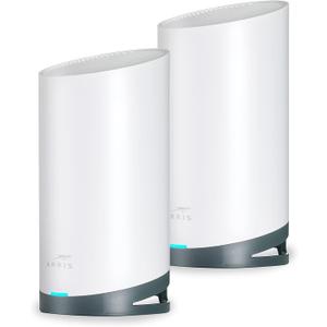 ARRIS Surfboard mAX Tri-Band Mesh System WC4S | AC3800 Wi-Fi Speed up to 3.8 Gbps | Coverage 5,500 sq ft | 1.7 Gbps Backhaul | Two 1 Gbps Ports per Node | Alexa Support | Pack of 2