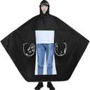 ITODA Motorcycle Rain Poncho Reusable Cycling Scooter Waterproof Extra Large Hoodie Bike Raincoat Transparent Visor Brim Cape (Black)