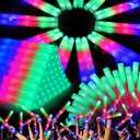 OLUPP 48 Pcs Foam Glow Sticks, Glow Sticks Bulk with 3 Modes Colorful Flashing, Light Up Baton Wands for Kids, Glow Stick Party Pack for Wedding, Raves, Concert, Camping, New Year Carnival