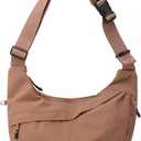 Nylon Crescent Crossbody Luna Bag for Women Men Moon Shoulder Spacious Lightweight Sling Casual Hobo Dumpling Purses