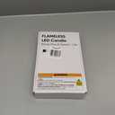 Homemory 12 Pcs Plastic Flameless Taper Candles with Remote Timer Dimmer, Ivory Led Candlesticks with Flickering Flame Light, Lifelike Taper Candles Battery Operated for Indoor Decoration 9.6 Inches