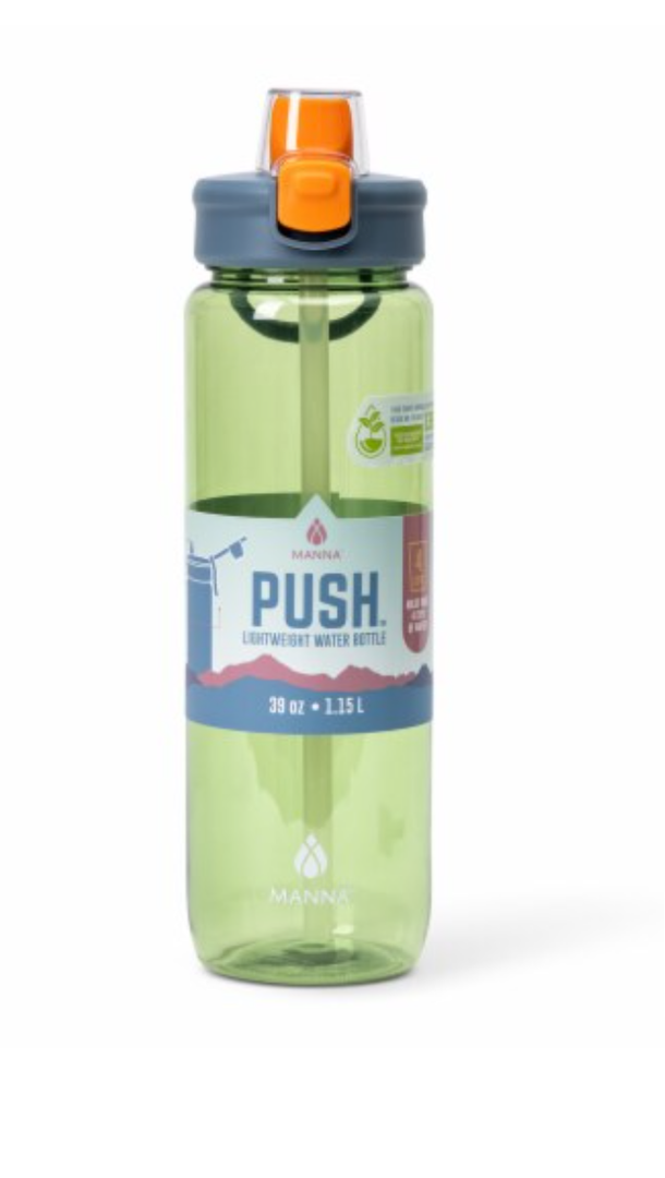 Manna® Push™ Water Bottle 39 oz - Green