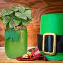 St Patricks Day Decorations, Farmhouse Spring Table Centerpieces Irish Decor for Home, Shamrock Mason Jars, Irish Decorations For Home, Saint Patricks Day Decorations Tiered Tray Party Decor