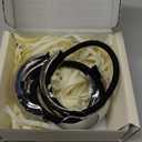 3PCS Silver Hair Ties, Metal Hair Ties for Thick Hair, Elegant Durable Geometric Design, Silver Hair Accessories Stretchy and Non-Damage Ponytail Holders, 3 Styles in Box Gifts Holiday