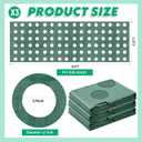 78 x 6.5 ft Garden Weed Barrier Landscape Fabric with Precut Planting Holes, Heavy Duty Weed Barrier Permeability Gardening Ground Cover Mat for Outdoor Greenhouse, Vegetable Beds, Green