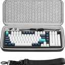 Geekria 96% Keyboard Hard Shell Case, Travel Carrying Bag, Compatible with Logitech Alto Keys K98M, Keychron Q5 Pro, EPOMAKER Galaxy100 / TH99, Aula F99 PRO, RK Royal KLUDGE S98