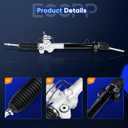 ECCPP Hydraulic Complete Power Steering Rack and Pinion Assembly + 2* Tie Rod Ends Fit For Toyota for Highlander 2.4L 3.3L 2004-2007 For Lexus RX330 3.3L 2004-2006 For Lexus RX350 3.5L 2007-2009