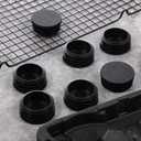 8 PCS 50mm (2 Inch) Round Plastic Plugs, Black Tubing End Cap Glide Insert Furniture Finishing-Plug for Round Metal Tube, Post Chairs Furniture