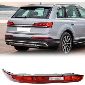 KAKSEY Rear Bumper Reflector Tail Light Fog Lamp Compatible with Audi Q7 2016 2017 2018 2019 2020 2021 2022 Replace 4M0945096A (Right Passgenger Side)