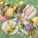 Yawwind 12 PCs Easter Table Flowers17 Inches Eggs Flowers Easter Floral Stems with Colorful Eggs Berry for Home Vase Spring Indoors Decor