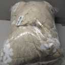 Amlie Home Christmas Comforter Set Queen, Beige Snowflake Comforter, Fluffy Fleece Comforter Set, Super Soft &Fluffy Plush Bedding Set for Winter, 3 Pieces, 1 Soft Comforter and 2 Pillow Shams (Queen (90"x90"))