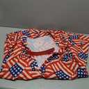 1950s Vintage Shirt Dress Short Sleeve Audrey Hepburn Style Vintage Cocktail Swing Dresses (Medium, American Flag)