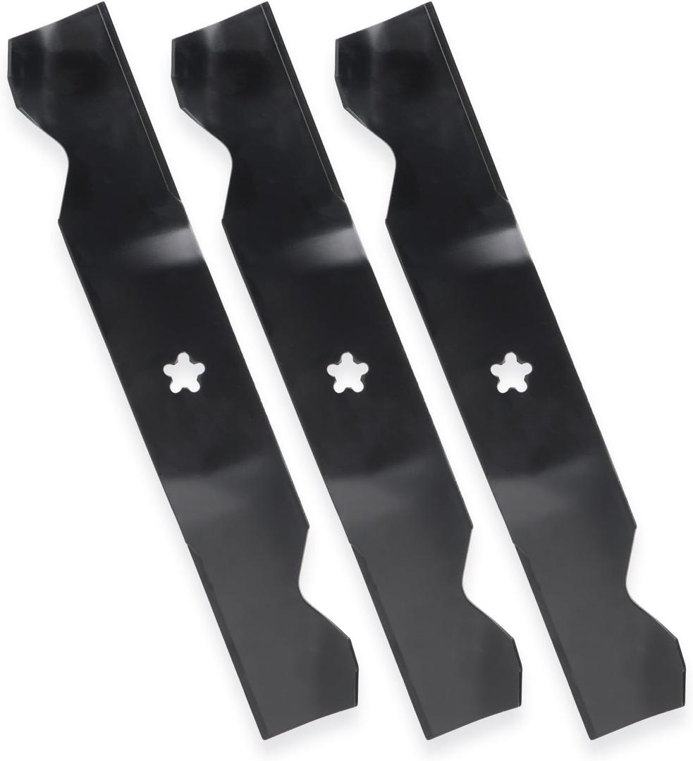ILONPA 532187256 54" Mulching Blades for Z254F Z254 Hus qvarna MZ48 MZ54 RZ5424 RZ5426 YTH2454 YTH24V54 YTH26V54 LGT2554 LGT2654 187256 187254 532187254 54inch Deck Zero Turn Lawn Mower(5-Star), Black