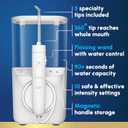 Waterpik Promax Water Flosser with SmartAdvance Mode for Daily Gum Health and Cleaning Teeth, Braces, Implants, ADA Accepted, Small Quiet Design, Electric Flosser with 10 Settings, 5 Tips, WF-23