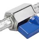 Stainless Steel Shut Off Valve 5/16" Hose Barb Ball Valve for Water Fuel Air (Pack of 2)