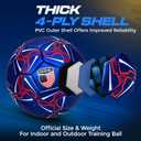 Western Star Soccer Ball USA - Official Match Grade Soccer Balls - Youth & Adult - Attractive and Durable Design - Performance 4