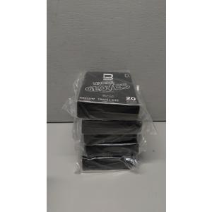 L3 Level 3 Nitrile Gloves - Professional Heavy Duty Disposable Gloves - Latex Free - Fits Snug - Pack Of 5, Box of 20 (Black, Medium)