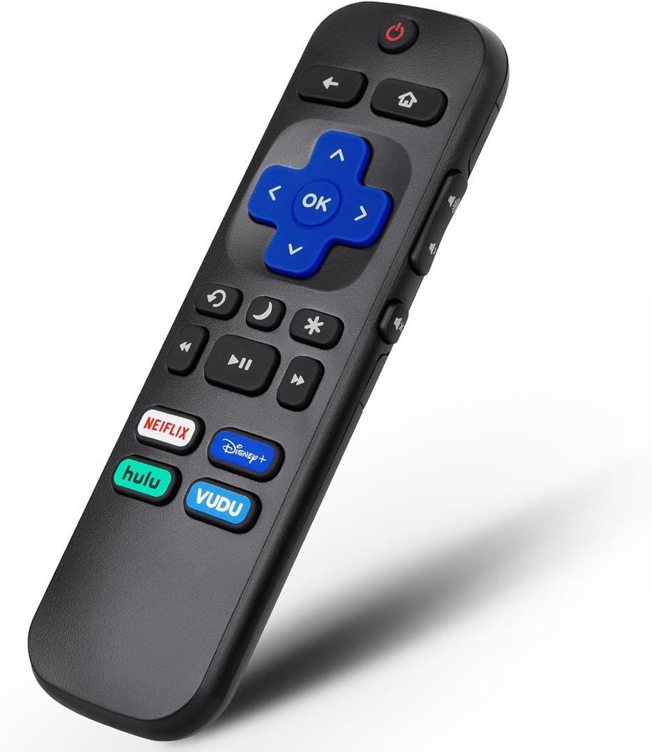 Remote Control for Hisense-TCL-Onn-Sharp-Philips-Westinghouse-Insignia-Element Roku TV Remote Replacement (for Roku TVs)