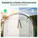 VIVOSUN Portable Mini Greenhouse 47x23x23-Inch Tunnels, PE Cover with Roll-up Zipper Door, for Indoor Outdoor or Garden Plant Growing, White, 47.2 X 23.6 X 23.6 Inch