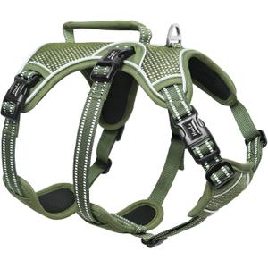 HEELE Dog Harness, Escape Proof Dog Harness, Release on Neck, No Pull Reflective Adjustable Vest with Durable Handle, Dog Harness for Outdoor Training Walking, Dog Harness for Small/Active Dogs, S