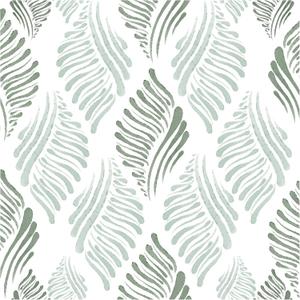 Theper Green Wall Paper Peel and Stick Wallpaper Modern 17.3"393" Boho Contact Paper for Cabinets Green and White Self Adhesive Removable Wallpaper for Bedroom Geometric Wallpapers Vinyl Home Decor