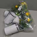4 Pack Lemon Mason Jar Table Centerpiece, Artificial Lemon Home Centerpieces Fake Lemon Daisy Plants with Faux Leaves for Summer Wedding Farmhouse Office Kitchen Bathroom Dining Table Centerpiece