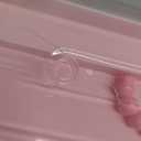 Hair Accessories Organizer for Girls Headbands, Clips, Ties Baby Girl Supplies, Lockable Three-layer Folding Craft Organizers and Storage Plastic Jewelry Box,10.8 * 5.9 * 5.7in (Pink)