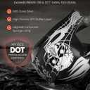 XFMT Youth Dirt Bike Helmet DOT Approved Kids Full Face Motocross Helmets, X-Large (Black, XL)