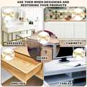6pcs Bow Shape Cabinets Knobs, Brass Bow Furniture Door Pulls Vintage Gold Drawer Knobs Decorative Bow Dresser Handle Gold Bow Hardware for Dresser Home Kitchen Cupboard Drawer Wardrobe Pulls