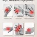 Rehabilitation Robot Gloves for Stroke Patient, Hand Stroke Recovery Equipment with Portable Belt, USB Chargeable Fingers Strength Training Device for Hemiplegia