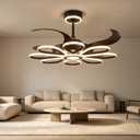 Vlastti 48" Ceiling Fans with Lights and Remote Control 3000-6000K Brightness Dimming Modern LED Ceiling Fans Reversible 6 Wind Speeds Fans lamp for Bedroom, Living Room Kids Room