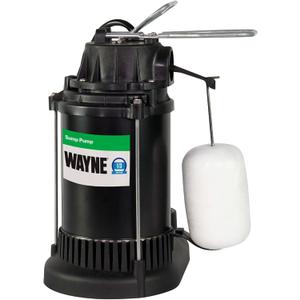 WAYNE SPF33-1/3 HP Epoxy Coated Steel and Thermoplastic Submersible Sump Pump - Up to 3,750 Gallons Per Hour - Long Lasting and Durable Construction